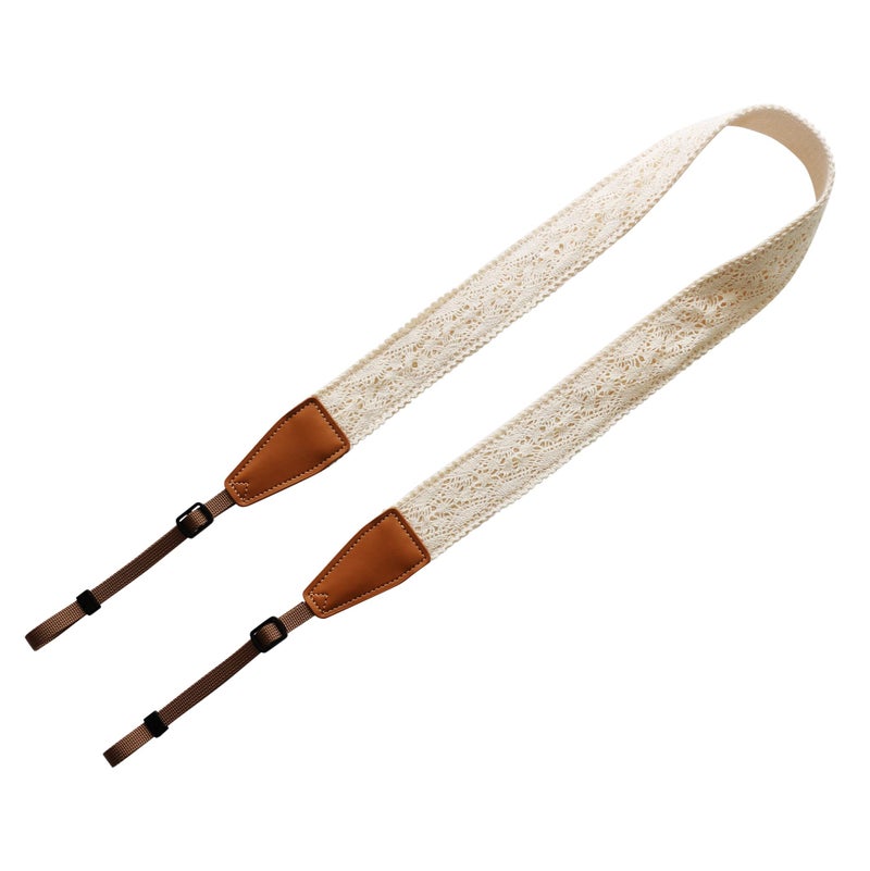 UNIKSTRAP Original Design Personalized Adjustable Camera Strap Cream Graceful & Vintage Lace  Fit for Canon Nikon Sony Olympus Interchangeable Lens Digital Camera/DSLR etc. - Image 2